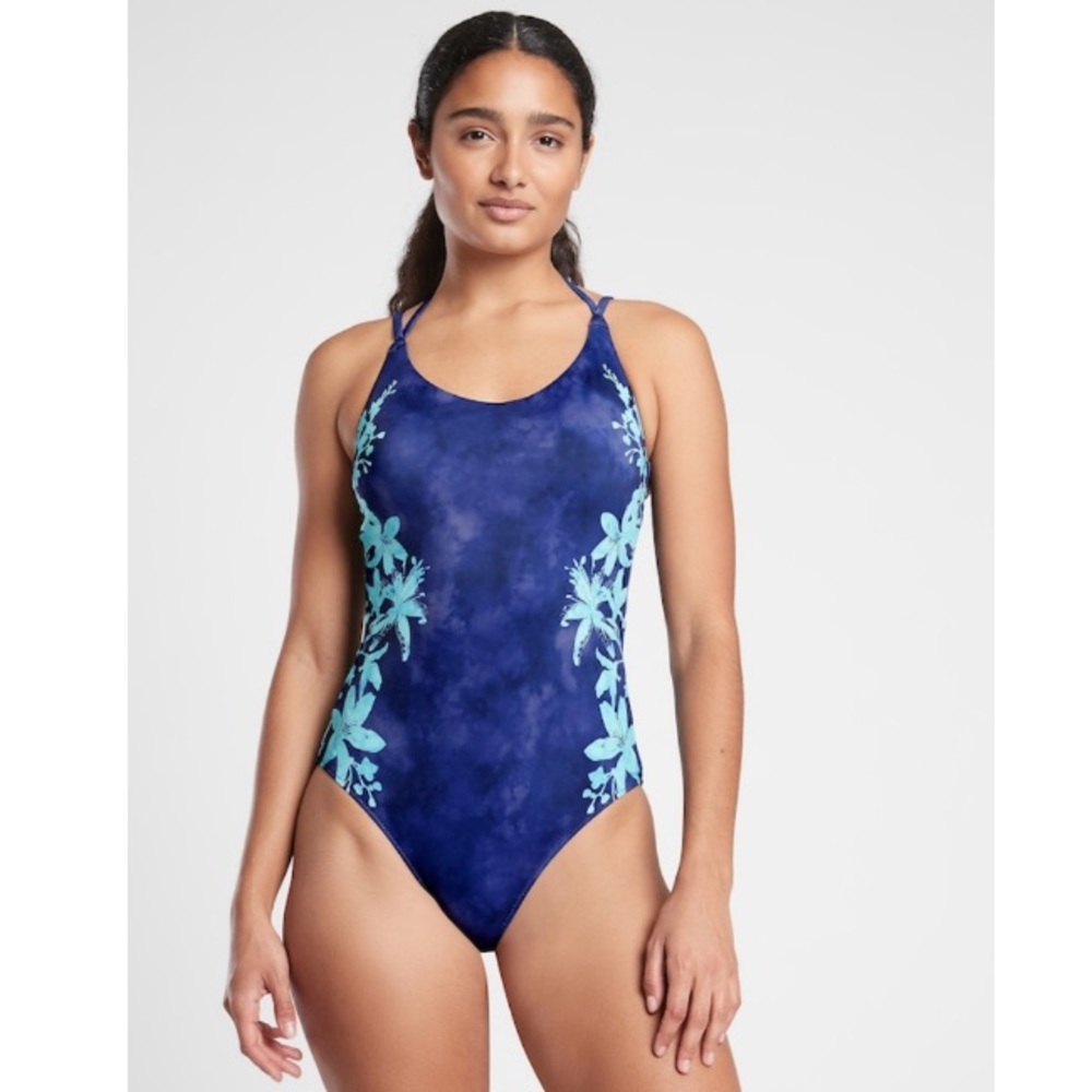 NWT Athlete Keyhole Printed One Piece | Tigerlily